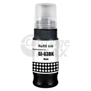 Generic Canon GI63BK Black Ink Bottle - 70ML