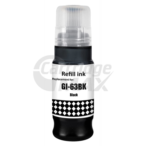 Generic Canon GI63BK Black Ink Bottle - 70ML