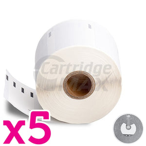 5 x Dymo SD11354 / S0722540 Generic Multi Purpose Label Roll 57mm x 32mm - 1,000 labels per roll (with chip) for LabelWriter 550/5XL