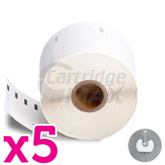 5 x Dymo SD11354 / S0722540 Generic Multi Purpose Label Roll 57mm x 32mm - 1,000 labels per roll (with chip) for LabelWriter 550/5XL