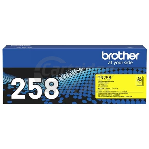 Brother TN-258Y Original Yellow Toner Cartridge