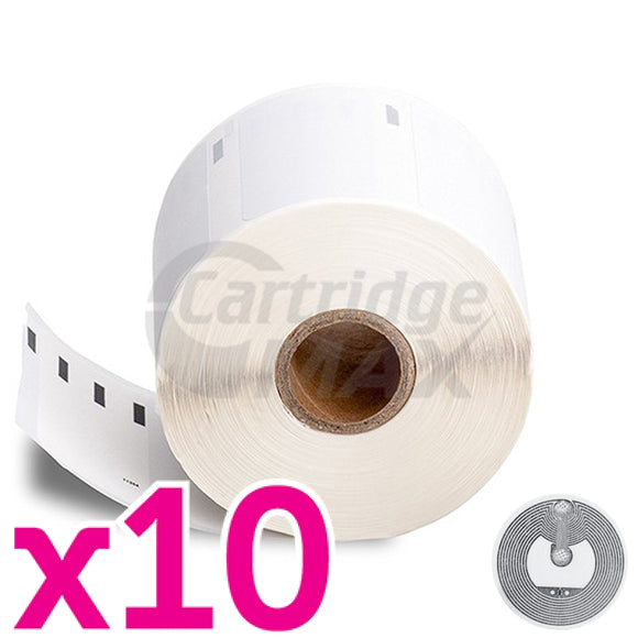 10 x Dymo SD11354 / S0722540 Generic Multi Purpose Label Roll 57mm x 32mm - 1,000 labels per roll (with chip) for LabelWriter 550/5XL