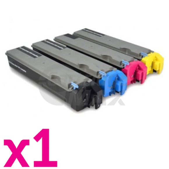 4 Pack Compatible for TK-510 Toner Cartridges suitable for Kyocera FS-C5020N, FS-C5025N, FS-C5030N [1BK,1C,1M,1Y]