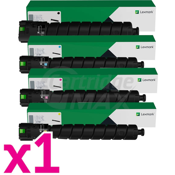 4 Pack Lexmark CX942 / CX943 Original Toner Cartridges Combo 83D0HK0 -  83D0HY0 [1BK,1C,1M,1Y]