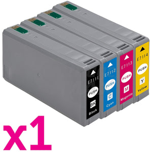 4 Pack Epson 711XXL Generic Ink Combo [C13T675192-C13T675492] [1BK,1C,1M,1Y]