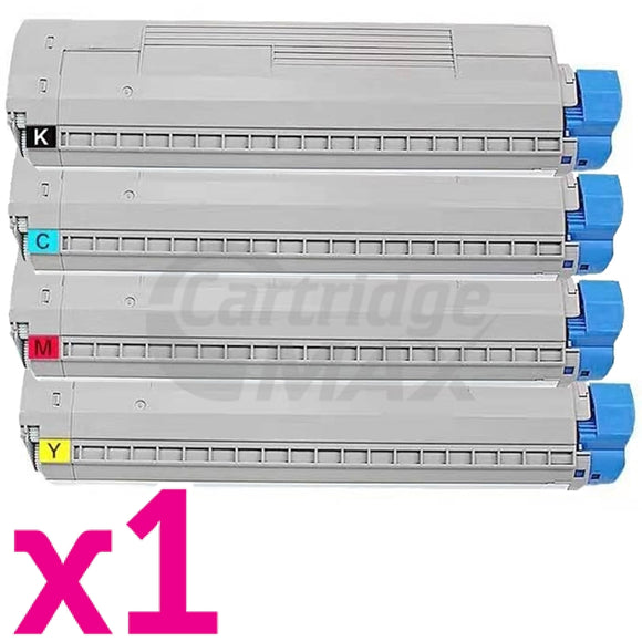 4 Pack OKI Generic C810, C810N, C830, C830N Toner Cartridge (44059133-44059136)