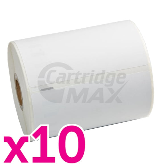 10 x Dymo SD0904980 Generic White Label Roll 104mm x 159mm - 220 labels per roll (With Chip) for LabelWriter 5XL