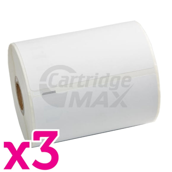 3 x Dymo SD0904980 Generic White Label Roll 104mm x 159mm - 220 labels per roll (With Chip) for LabelWriter 5XL