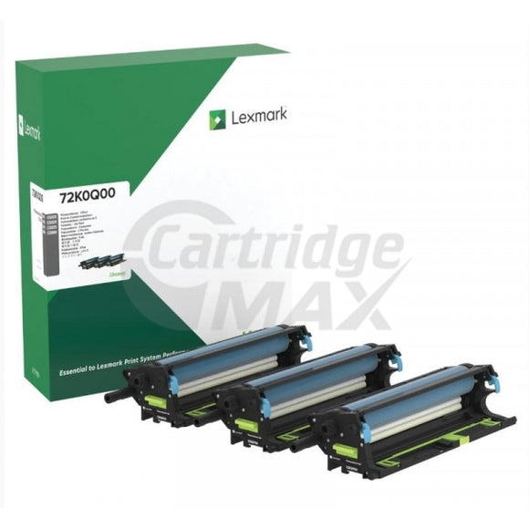 Lexmark 72K0Q00 Original CX825 / CX860 / CS820 Photoconductor Unit  (3 Pack) - 175,000 pages each