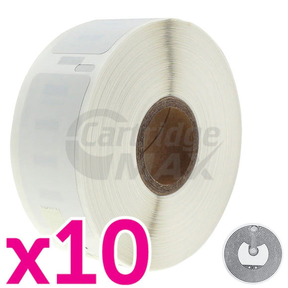 10 x Dymo SD11352 / S0722520 Generic White Label Roll 25mm x 54mm - 500 labels per roll (with chip) for LabelWriter 550/5XL