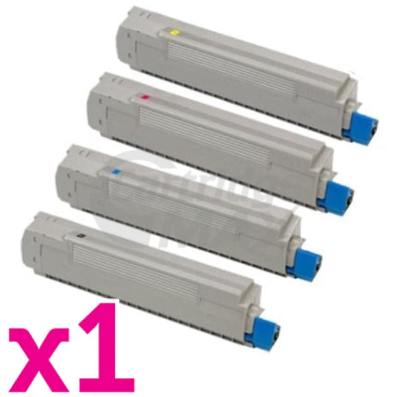 4 Pack OKI ES8473 Generic Toner Cartridges Combo 45862836 - 45862833 [1BK,1C,1M,1Y]