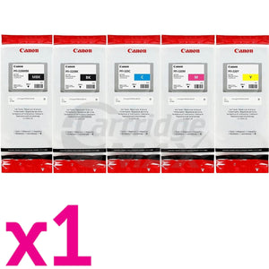 5 Pack Original Canon PFI-320 300ML Ink Cartridge Combo [1BK,1MBK,1C,1M,1Y]