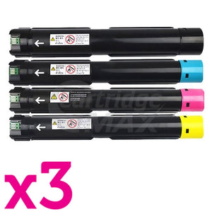 3 Sets of 4 Pack Fuji Xerox DocuCentre SC2022 Generic Toner Cartridge Combo CT203024 - CT203027 [3BK,3C,3M,3Y]