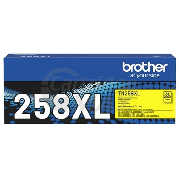 Brother TN-258XL Y Original Yellow High Yield Toner Cartridge