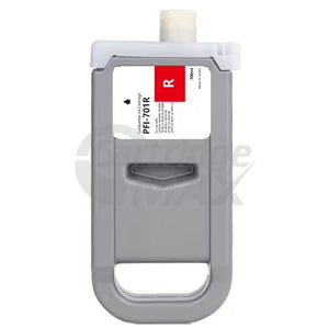 Generic Canon PFI-701R Red Ink Cartridge - 700ML