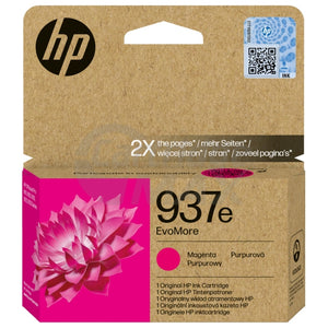 HP 937e EvoMore Original Magenta Ink Cartridge 4S6W7NA