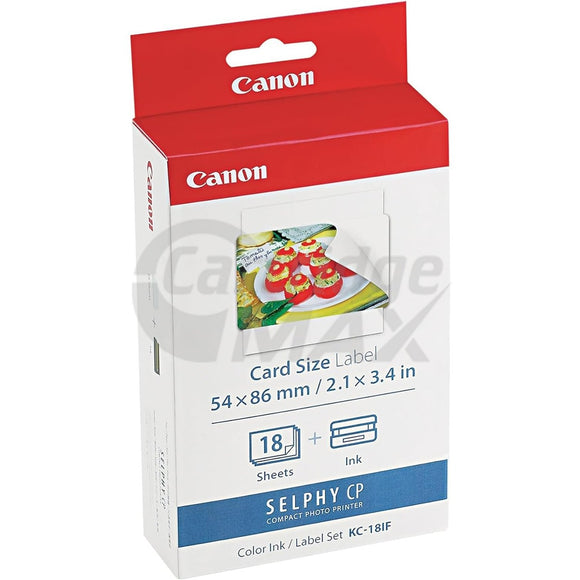 Canon KC-18IF Original Ink & Label Pack