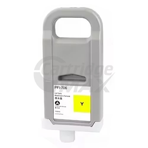 Generic Canon PFI-706Y Yellow Ink Cartridge - 700ML