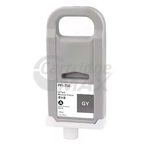 Generic Canon PFI-706GY Grey Ink Cartridge - 700ML