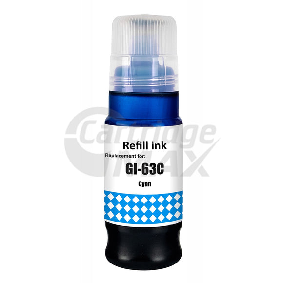 Generic Canon GI63C Cyan Ink Bottle - 70ML