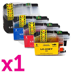 4 Pack Generic Brother LC-23E Ink Cartridge Combo [1BK,1C,1M,1Y]