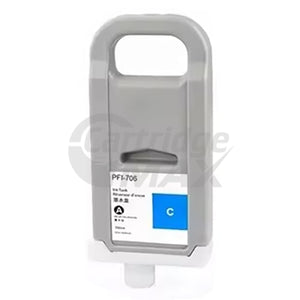 Generic Canon PFI-706C Cyan Ink Cartridge - 700ML