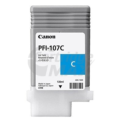 Original Canon PFI-107C Cyan Ink Cartridge