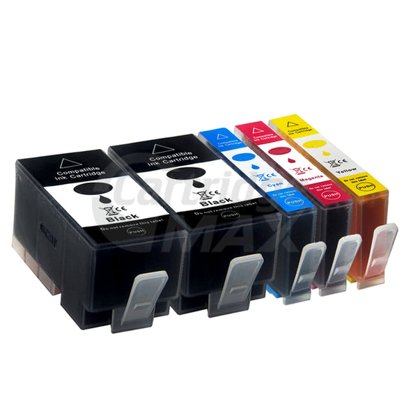 5 Pack HP 915XL Generic High Yield Inkjet Cartridge 3YM22AA - 3YM19AA [2BK,1C,1M,1Y]