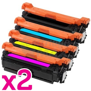 2 sets of 4 Pack HP CE400X-CE403A (507X/507A) Generic Toner Cartridges [2BK,2C,2M,2Y]