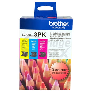 Original Brother LC-73CL3PK Colour Pack [C+M+Y] - 600 Pages each