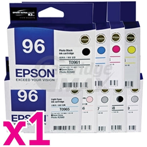 9-Pack Epson Original T0961-T0969 Ink Cartridges [1PBK,1C,1M,1Y,1LC,1LM,1LBK,1MBK,1LLBK]