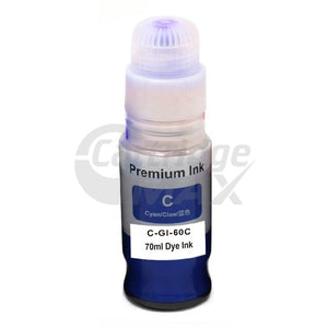 Generic Canon GI60C Cyan Ink Bottle 70ML