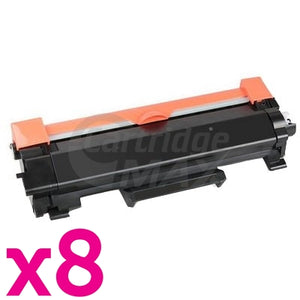 8 x Brother TN-2450 High Yield Generic Toner Cartridge