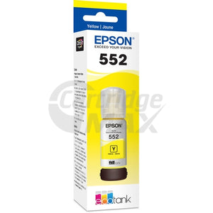 Original Epson T552 Claria EcoTank Yellow Ink Bottle C13T06W492