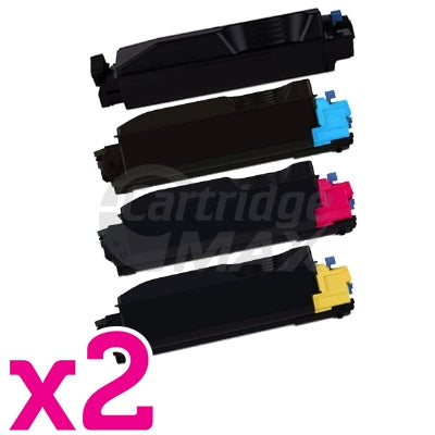 2 Sets of 4-Pack Compatible for TK-5274 Toner Cartridge Combo suitable for Kyocera Ecosys P6230CDN, M6230CIDN, M6630CIDN [2BK,2C,2M,2Y]