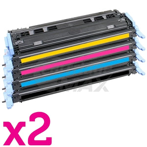 2 sets of 4-Pack Generic Toner Cartridge for Canon LBP-5000 LBP-5100 [2BK,2C,2M,2Y]