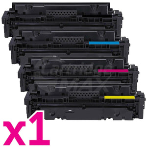 4 Pack Canon CART-055H High Yield Generic Toner Cartridge Combo [1BK, 1C, 1M, 1Y]