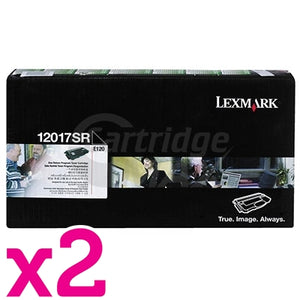 2 x Lexmark Original E120 E120n (12017SR) Toner Cartridge