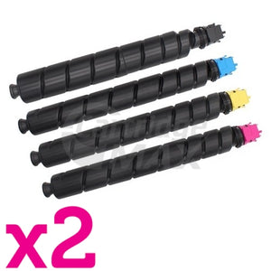 2 Sets of 4 Pack Compatible for TK-8349 Toner Cartridge suitable for Kyocera TASKalfa 2552CI, 2553CI [2BK,2C,2M,2Y]