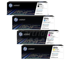 5 Pack HP 204A (CF510A-CF513A) Original Toner Cartridges [2BK,1C,1M,1Y]