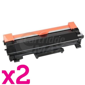 2 x Brother TN-2450 High Yield Generic Toner Cartridge