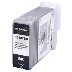 Generic Canon PFI-107BK Black Ink Cartridge