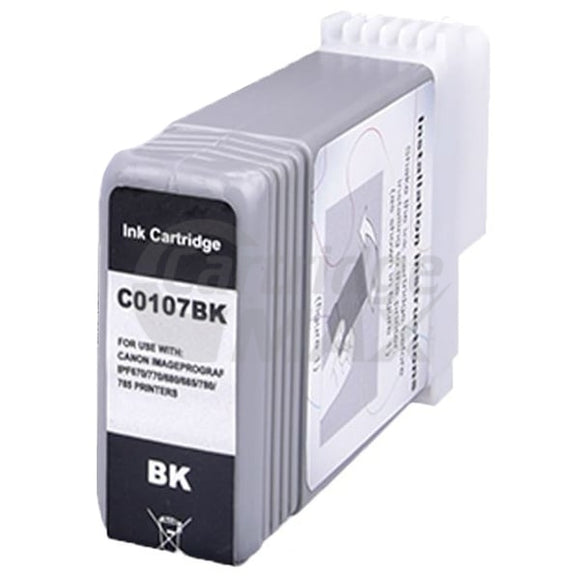 Generic Canon PFI-107BK Black Ink Cartridge