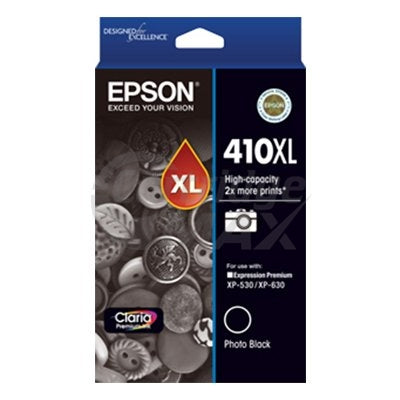 Epson 410XL (C13T340192) Original Photo Black High Yield Inkjet Cartridge