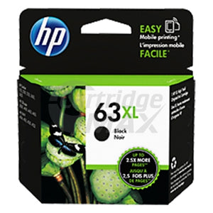 HP 63XL Original Black High Yield Inkjet Cartridge F6U64AA - 480 Pages