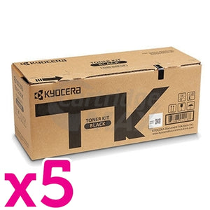 5 x Original Kyocera TK-5274K Black Toner Cartridge Ecosys P6230CDN, M6230CIDN, M6630CIDN