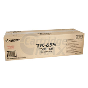 1 x Original Kyocera TK-655 Black Toner KM-6030, KM-8030 - 47,000 Pages  **Box opened, Never been used**