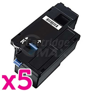 5 x Dell C1660 / C1660w Generic Black Toner Cartridge