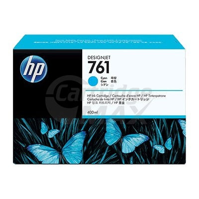 HP 761 Original Cyan 400ML Inkjet Cartridge CM994A