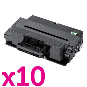 10 x Generic Samsung ML-3310/ ML-3710/ SCX-4833/ SCX-5637/ SCX5737 (MLT-D205L 205) Black High Yield Toner SU965A